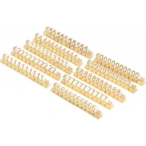 Lot of 10pcs Same Numbers Adjustable Price Cube Letters Assembly Jewelry Watch Shop Display Block Eur Price Numeral Combined Tag