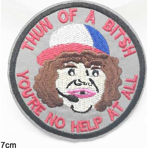 Boy Head Iron On Patches Embroidered Clothes Patch For Clothing Clothes Stickers Garment Apparel Accessories