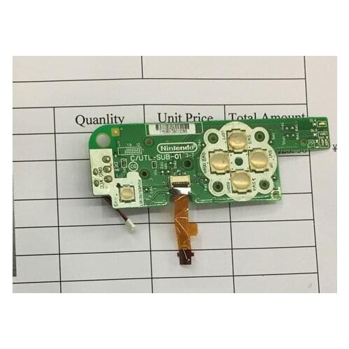 Original Used Power Switch Board with Flat Cable ABXY Keypad Button Board Cable For NDSIXL accessories Free shipping