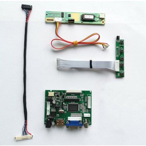 Fit LP154WX4-TLA1/LP154WX4-TLB2 15.4" VGA+2AV laptop monitor 1280*800 1CCFL LVDS 30-Pin LCD screen controller board DIY kit