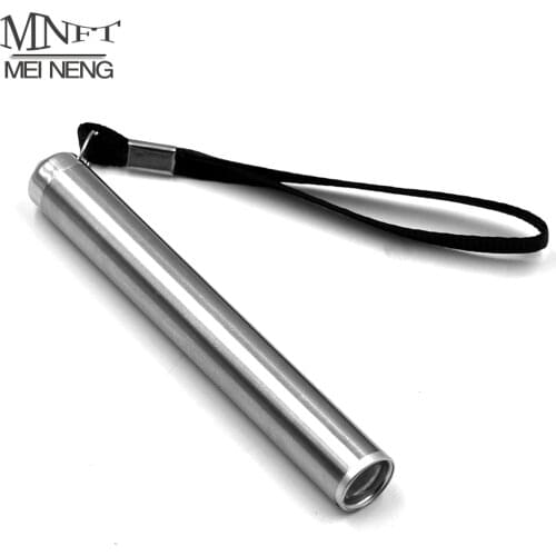 MNFT 1Pcs Mini Stainless Steel Portable LED UV Flashlight 365nm Fly Tying UV Flashlight Fishing Outdoor Flash Light Torch
