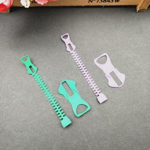 Zipper Cutting Dies Stencil DIY Scrapbooking Photo Album Card Embossing Craft QW