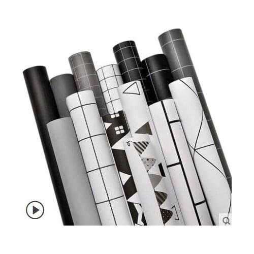 Modern minimalist waterproof wallpaper Nordic ins style child warm bedroom bedroom dorm home background wall paper