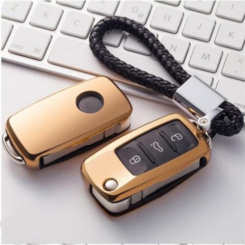 TPU Car Key Cover Case For Seat Ibiza Fr 6k2 Ateca Leon Mk3 5f Mk1 2 1M Altea Arona Cordoba Toledo For Skoda For VW Passat Golf