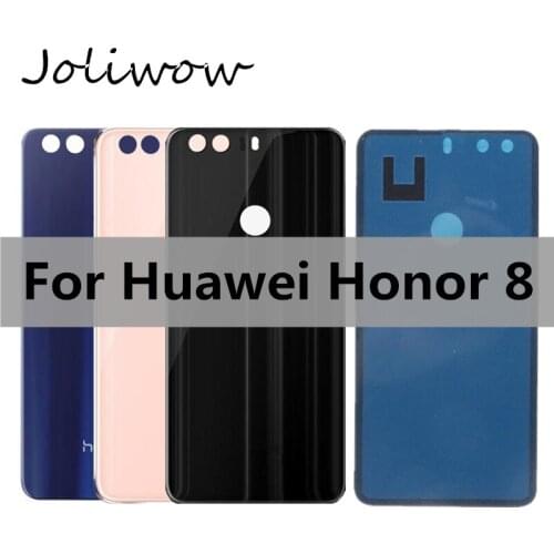 For Huawei Honor 8 Back Battery Glass Cover Replacement For Huawei Honor8 Rear Housing Chassis Door Back Case add sticker