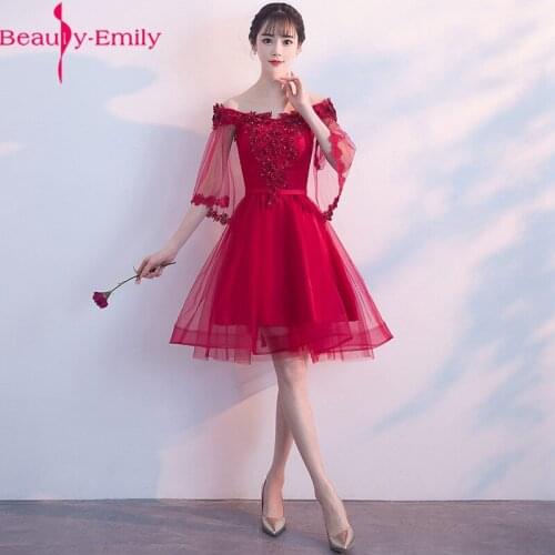 Charming Evening Dresses 2019 A Line Sleeveless Appliques Lace Beading Red Women Formal Party Gown Prom Dress Robe de Soiree