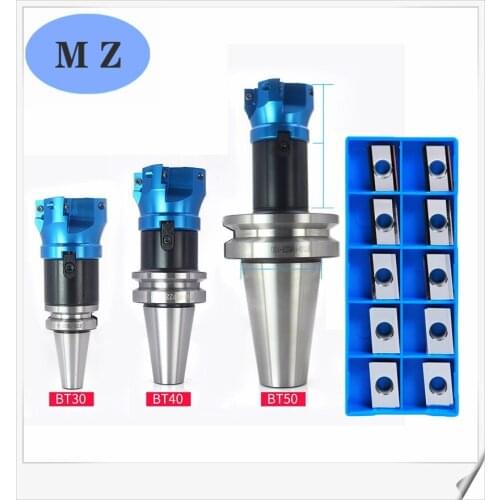 1set BT30 BT40 FMB22 FMB27 FMB32+ 400R cutter head 50 63mm milling cutter APKT1604 blade BT Series tool holder aluminum process