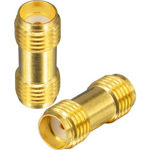 2 Pieces SMA adapter SMA female to SMA female jack double straight adapter RF connector