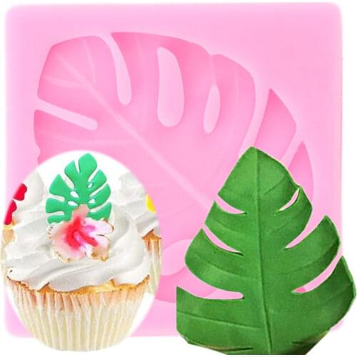 3D Turtle Leaf Silicone Molds Fondant Chocolate Mould Cupcake Topper DIY Cake Decorating Tools Candy Polymer Clay Moulds