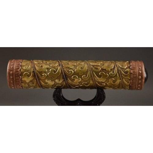 7.68 inch / Exquisite Chinese manual collection old Brass totem kaleidoscope