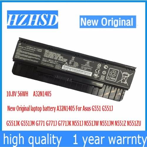 10.8V 56WH New Original A32N1405 laptop battery A32N1405 For Asus G551 G551J G551JK G551JM G771 G771J G771JK N551J N551JW