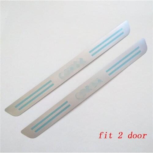 Car Accessories Door Sill Protector Strip for OPEL Corsa for Vauxhall 2012 2013 2014 Stainless Scuff Plate Car Styling Sticker