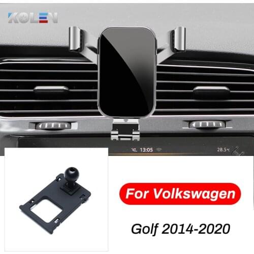 Car Mobile Phone Holder For Volkswagen VW Golf 7 MK7 2014-2020 Cellphone GPS Air Vent Outlet Bracket Snap-type Navigation Stand