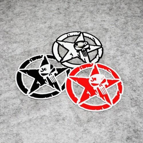 Car Styling and Decals Motorcycle Oil Auto Fuel Tank Skull Star Laptop Guitar Sticker