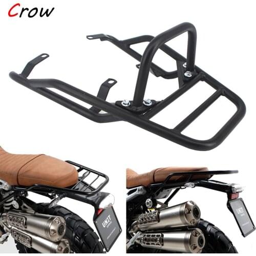 For BMW R NINE T R NINET R9T R 9 T 9T Pure Racer Scrambler 2014-2018 Motorcycle Rear Seat Luggage Carrier Rack with Handle Grip