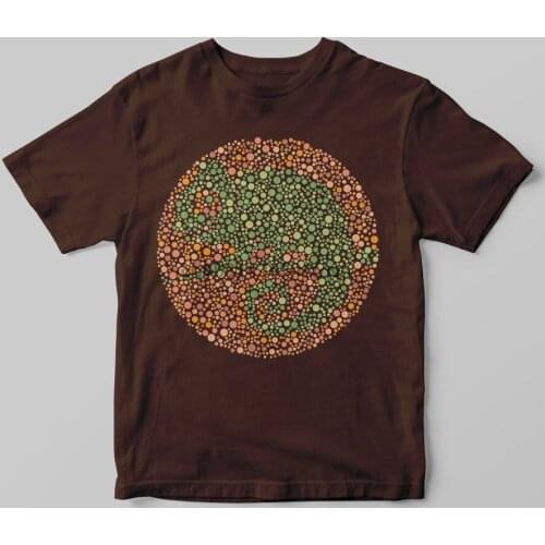 Chameleon T Shirt for Animal Lovers T Shirt Funny Nature Color Blindness Test Mens Unisex Shirt Available in Plus Sizes