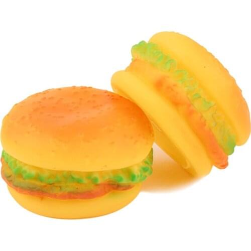 Dog toy new product enamel toy hamburger dog products pet toy vocal hamburger