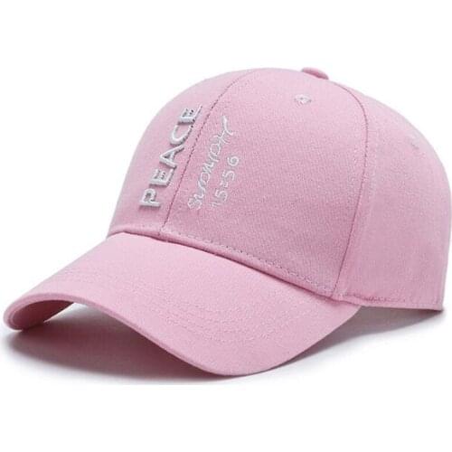 Men Women Cap Letter Embroidery Cotton Baseball Caps Couple Casual Sports Cap Snapback Cap Bone Adjustable Size Young Black Cap