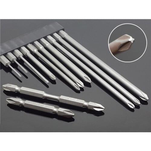 PH00 PH0 PH1 PH2 Hex Shank Cross Head Screwdriver Phillips Electric Driver Bits Hand Tools Magnetic S2 Screwdriver Drill Bit Set