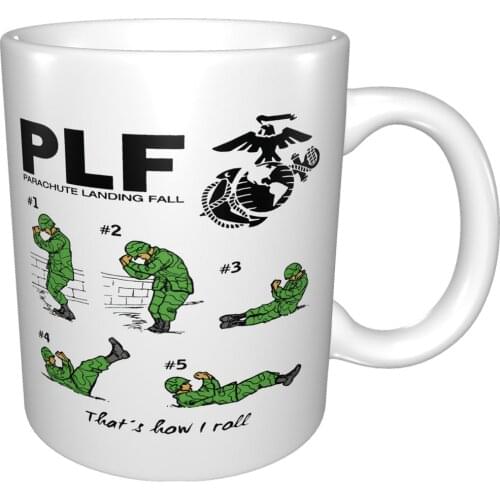 Plf Parachute Landing Fall Army Airborne Ft Benning Military Paratrooper Mug Coffee Cup Coffee Mug Cute Mugs