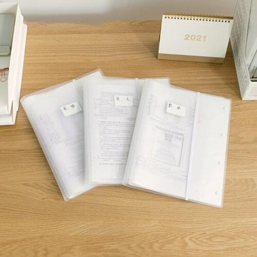 Reuseable Plastic Clear A3 Examination Paper Folder 20/30/40 Pages Document File Holder School Supplies Office Stationery Bag