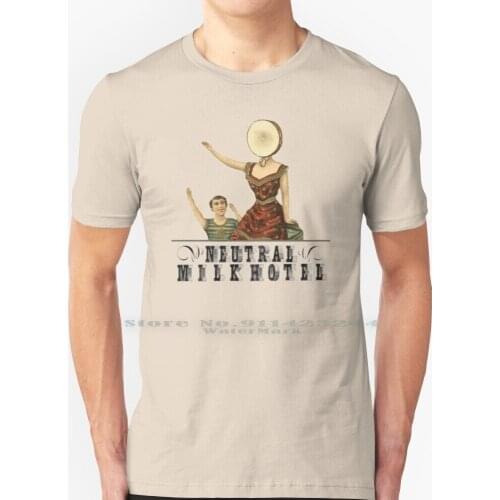 Neutral Milk Hotel-In The Aeroplane Over The Sea T Shirt 100% Pure Cotton Neutral Milk Hotel In Aeroplane Over Sea Album Music