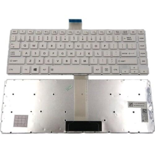 New Laptop Keyboard for Toshiba Satellite L45-B4176WM L45-B4180PM L45-B4180SM L45-B4180WM White Without Backlit & Frame