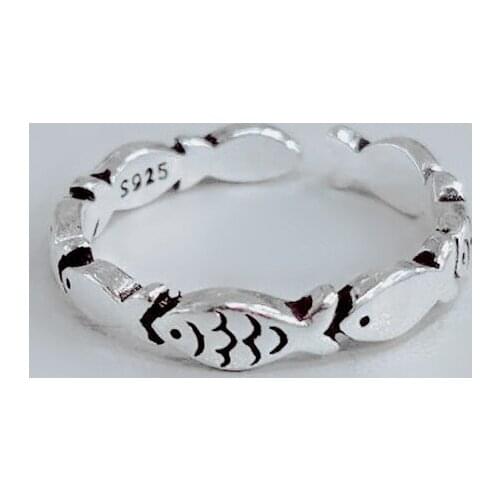 New Trendy Charm Fish Rings For Women Men Boho Knuckle Party Rings Punk Cocktail Jewelry Girls Gift anillos bijoux