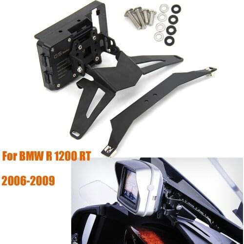 New Navigation Bracket Motorcycle For BMW R 1200 RT R1200RT Below 2009 GPS Navigator USB Charging Phone Holder 2008 2007 2006