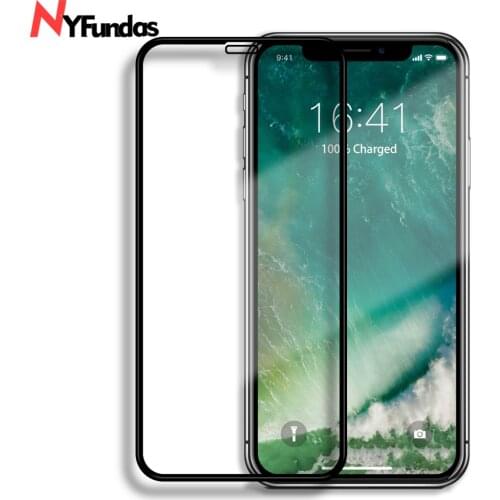 NYFundas 5D Screen Protector Tempered Glass Film For iphone 11Pro Max X XS MAX XR 8 7 6 6S Plus Protection Screenprotector Verre