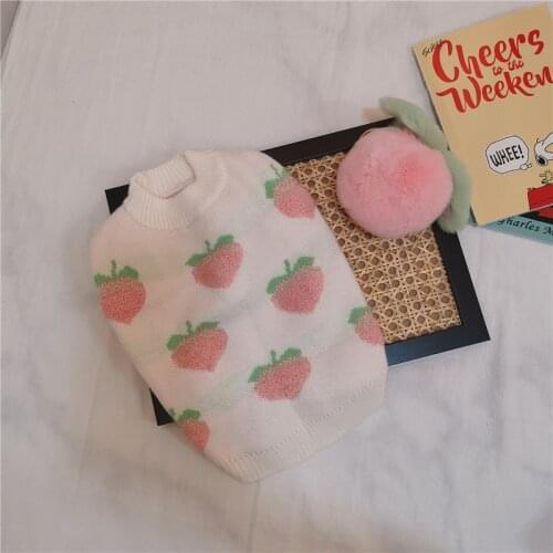 Dog Clothes for Small Dogs Winter Cotton Sweater for Yorkies French Bulldog Coat for Chihuahua Outfit Puppy Pet Clothing Peach