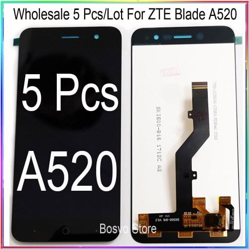Wholesale 5 Pcs/Lot For ZTE Blade A520 LCD Screen Display with Touch Digitizer Assembly