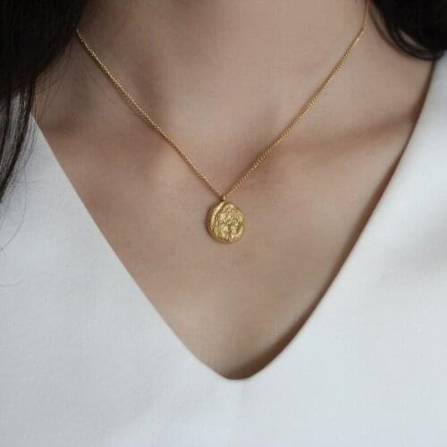 Stunning Titanium Hammered Geo Chain Choker Necklace 361L Stainless Steel Jewelry OL Designer T Show Runway Gown Sweety Boho