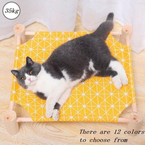 Elevated Cat Bed House Outdoor Breathable Cool Pet Elevated Dog Bed Pad Detachable Mats For Cats Dogs Pet House Pet Supplies