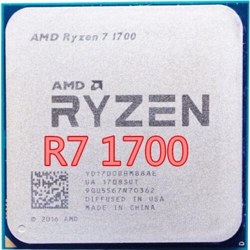 AMD Ryzen 7 1700 R7 1700 3.0 GHz Eight-Core Sixteen-Thread CPU Processor YD1700BBM88AE Socket AM4 1700