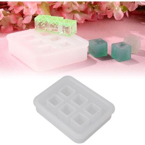 Silicone Mold 12mm 3D Cube DIY Desk Decoration Jewelry Making Pendant Tools Handmade Gifts Crafts Epoxy Resin Molds