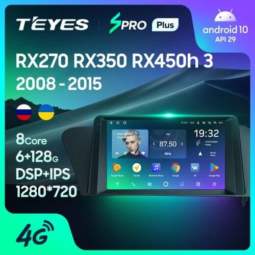 TEYES SPRO Plus For Lexus RX270 RX350 RX450h AL10 III 3 2008 - 2015 Car Radio Multimedia Video Player Navigation GPS Android 10 No 2din 2 din dvd
