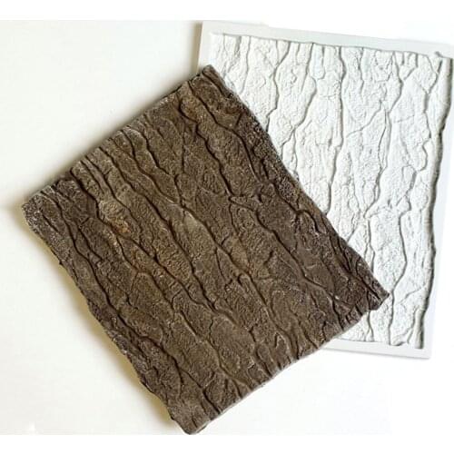 Pastry Biscuits Chocolate Mold Retro Crack Tree Bark Fondant Silicone Mold Cookies Candy Clay Mould Baking Cake Decorating Tools