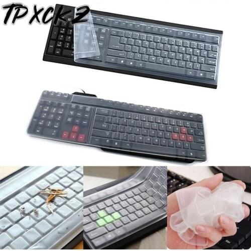 High Quality Universal Silicone Desktop Computer Keyboard Cover Skin Protector Film Cover