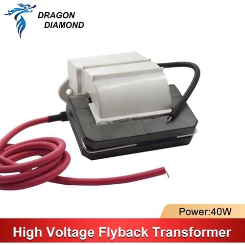 DRAGON DIAMOND High Voltage Flyback Transformer for 40W CO2 Laser Power Supply Engraving Cutting Machine Parts