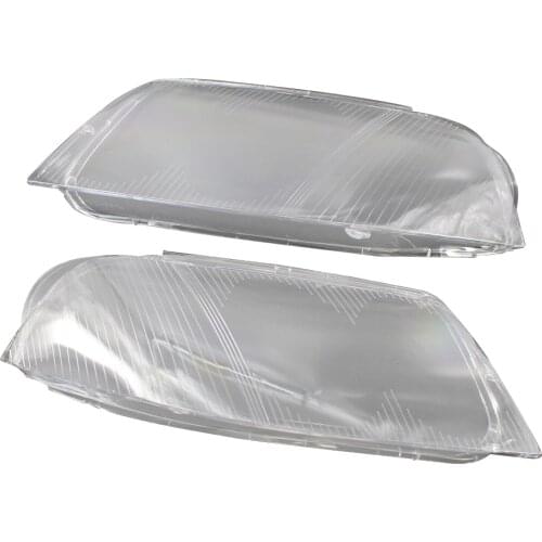 Clear Front Headlight Lens Cover Shell Left & Right Kit Replacements for VW Passat 2001-2005