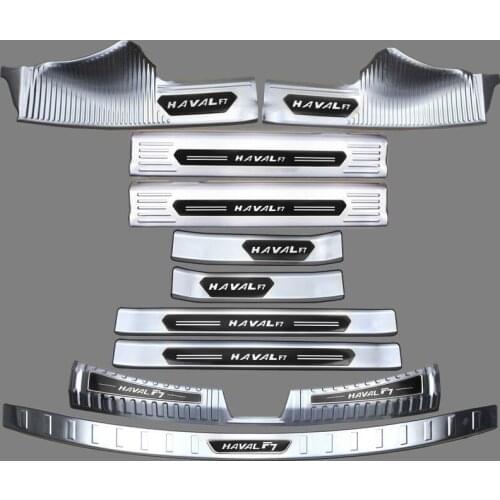 For Haval F7 2018-2020 stainless steel threshold guard plate trunk threshold guard plate anti-scratch protection Car styling
