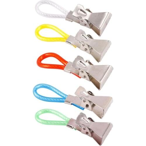 5Pcs Tea Towel Hanging Clips Clip on Hooks Loops Hand Towel Hangers Closet Organizer Household Kitchen Bathroom Organizer