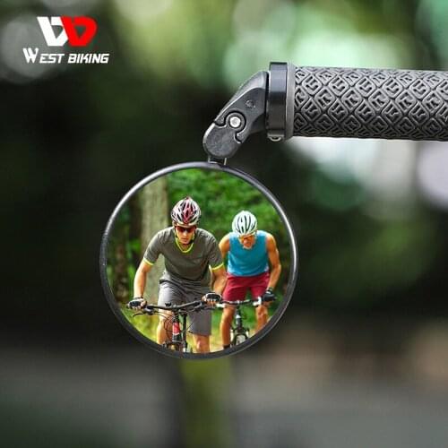 WEST BIKING HD Bicycle Rear view Mirror Adjustable Wide-Range Handlebar Reflector MTB Road Bike Electric Scooter Cycling Mirrors