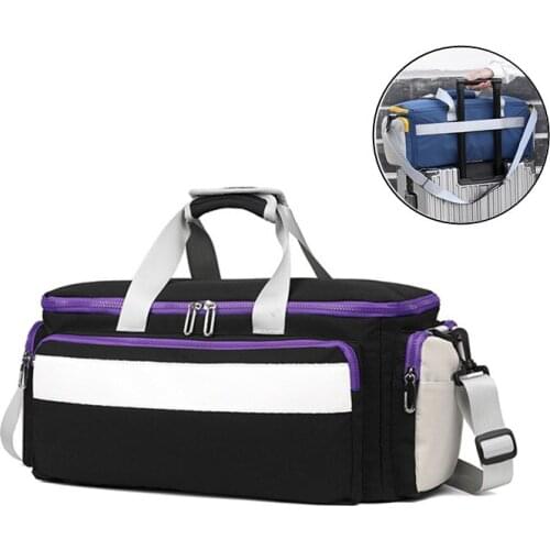 Womens Gym Travel Handbag Nylon Men Big Weekend Bag Fitness Large Yoga Luggage Training Inclined Shoulder Bolsas Sports