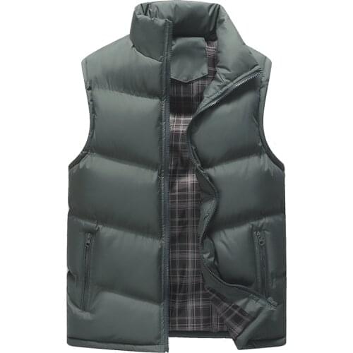 Vest Men New 2020 Autumn Winter Warm Sleeveless Vest Jacket Men Slim Fit Vest Casual Coats Mens Waistcoat Streetwear Clothes