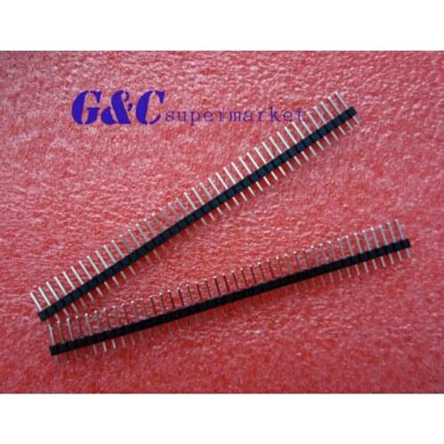 10PCS 2.54mm 40 Pin Male Single Row Pin Header Strip