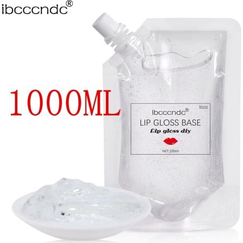 1000ml DIY Clear Lip Gloss Base Oil Non-Stick Moisturizing Lipstick Base Gel for Lip Gloss Base Handmade Liquid Lipstick Makeup