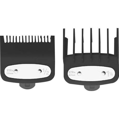 2Pcs 1.5mm 4.5mm Electric Hair Clipper Shaver Trimmer Plastic Hair Guide Combs Trimmer Cutting Guide Comb