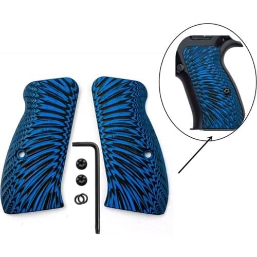 2020 new sale Custom Durable G10 non-slip tactical grip with screws for CZ 75/85 Compact/CZ P-01/T100/ PCR